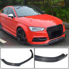 Audi A3 2012–2020 Voorbumper lip Lip V3 (voor S-Line Sedan 2012-2016, carbon) foto 1