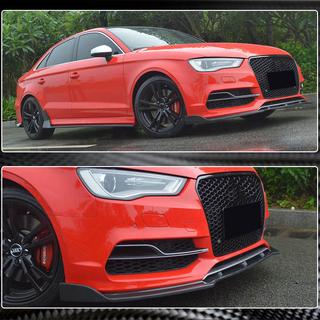 Voorbumper lip Lip V3 (voor S-Line Sedan 2012-2016, carbon) Audi A3 2012–2020 foto 4