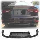 Audi A3 2012–2020 Achterbumper diffuser V4 (voor S-Line Sedan 2017-2020, carbon) foto 1