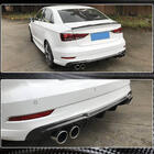 Audi A3 2012–2020 Achterbumper diffuser V4 (voor S-Line Sedan 2017-2020, carbon) foto 3