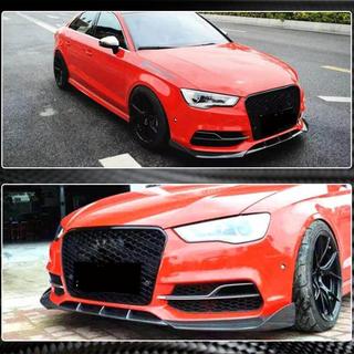 Voorbumper lip Lip V2 (voor S-Line Sedan 2012-2016, carbon) Audi A3 2012–2020 foto 4