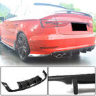 Audi A3 2012–2020 Achterbumper diffuser V3 (voor S-Line Sedan 2012-2016, carbon) foto 1