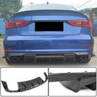 Audi A3 2012–2020 Achterbumper diffuser V1 (voor S-Line Sedan 2012-2016, carbon) foto 1