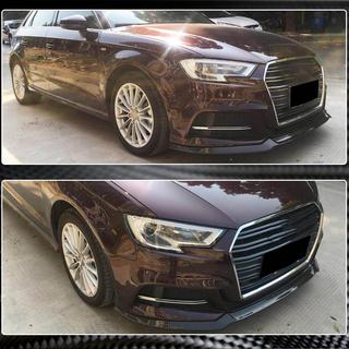 Voorbumper lipspoiler Lip V1 (voor S-Line 2017-2020 HB, carbon) Audi A3 2012–2020 foto 3