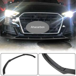 Voorbumper lip Lip V1 (voor S-Line 2017-2020 Sedan, carbon) Audi A3 2012–2020 foto 2