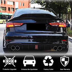Audi A3 2012–2020 Achterbumper diffuser V2 (voor S-Line Sedan 2017-2020, carbon) foto 2