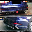 Audi A3 2012–2020 Achterbumper diffuser V2 (voor S-Line Sedan 2017-2020, carbon) foto 3