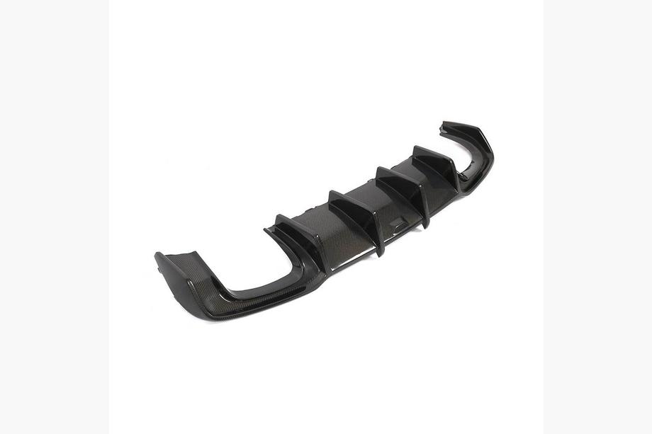 Audi A3 2012–2020 Achterbumper diffuser V1 (voor S-Line Sedan 2017-2020, Carbon) Foto 8