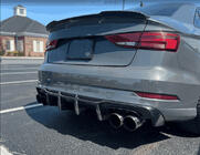 Audi A3 2012–2020 Achterbumper diffuser (FRP) foto 2