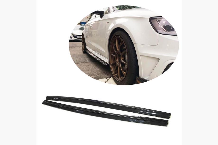 Audi A3 2012–2020 Zijskirts V1 (voor S-Line HB, carbon) Image