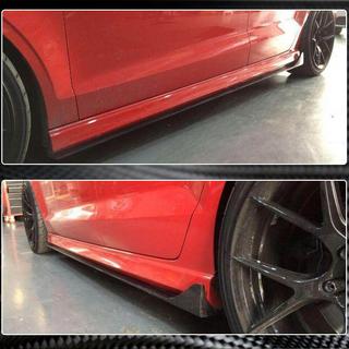 Side skirts V2 (voor S-Line Sedan, carbon) Audi A3 2012–2020 foto 2