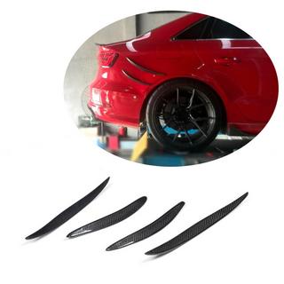 Achterbumper lippen (voor S-Line Sedan 2012-2016, carbon) Audi A3 2012–2020 foto 1