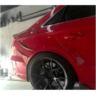 Achterbumper lippen (voor S-Line Sedan 2012-2016, carbon) Audi A3 2012–2020 foto 2
