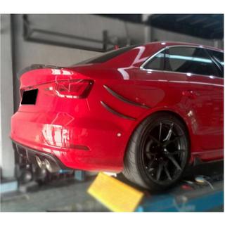 Achterbumper lippen (voor S-Line Sedan 2012-2016, carbon) Audi A3 2012–2020 foto 3
