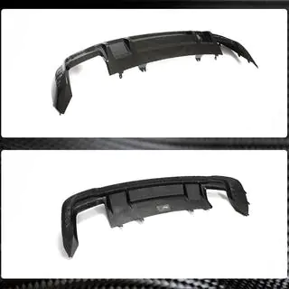 Achterbumper diffuser V1 (voor S-Line, carbon) foto 4