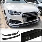 Audi A4 B9 2015–2024 Voorbumper lipspoiler Lip V1 (voor S-Line Sedan 2015-2019, carbon) foto 1