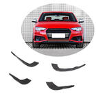 Audi A4 B9 2015–2024 Voorbumper lip V3 (voor S-Line Sedan 2015-2019, carbon) foto 1