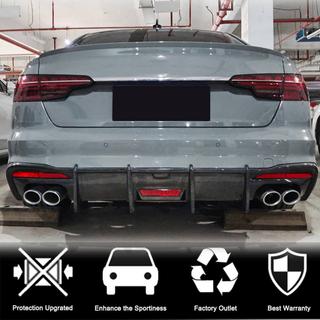 Achterbumper diffuser V3 (voor S-Line, carbon) foto 2