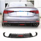Audi A4 B9 2015–2024 Achterbumper diffuser V1 (voor S-Line Sedan 2015-2019, carbon) foto 1