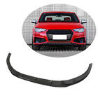 Audi A4 B9 2015–2024 Front bumper lip Lip V6 (voor S-Line Sedan 2015-2019, carbon) foto 1