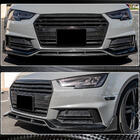 Audi A4 B9 2015–2024 Lipspoiler voor voorbumper Lip V2 (voor S-Line Sedan 2015-2019, Carbon) foto 4