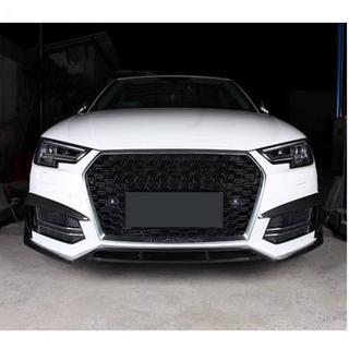 Lipspoiler voor voorbumper Lip V2 (voor S-Line Sedan 2015-2019, Carbon) foto 1