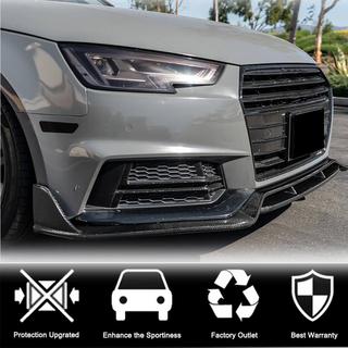Lipspoiler voor voorbumper Lip V2 (voor S-Line Sedan 2015-2019, Carbon) foto 3