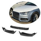Audi A4 B9 2015–2024 Voorbumper frontlip Lip V5 (voor S-Line Sedan 2015-2019, carbon) foto 1