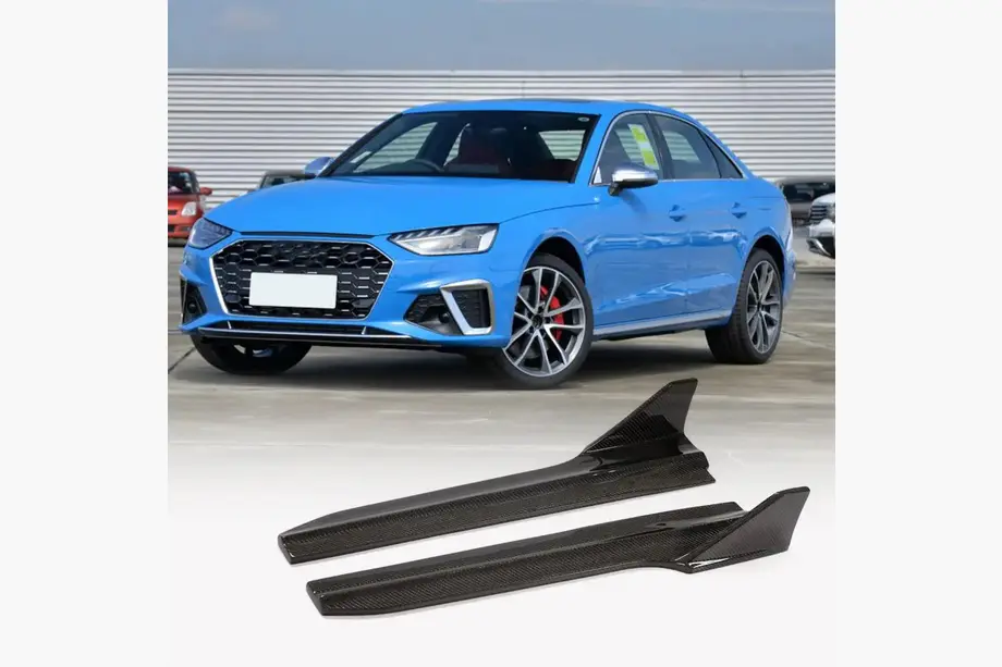 Sideskirts (voor S-Line Sedan 2019-2024, carbon) foto 1