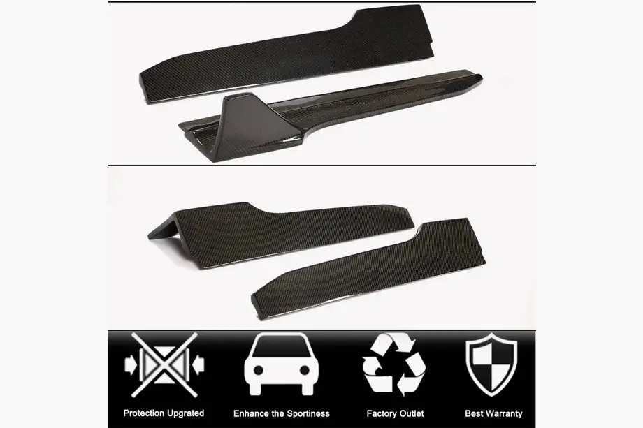 Sideskirts (voor S-Line Sedan 2019-2024, carbon) foto 2