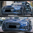 Audi A4 B9 2015–2024 Voorbumper lip Lip V2 (voor S-Line Sedan 2019-2024, carbon) foto 5