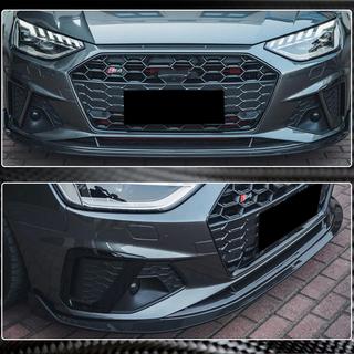 Front bumper lipspoiler Lip V1 (voor S-Line Sedan 2019-2024, carbon) foto 4