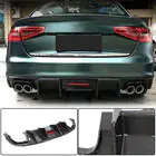 Audi A4 B8 2007–2015 Achterbumper diffuser V2 (voor S4 2009-2012, carbon) foto 4