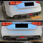 Audi A4 B8 2007–2015 Achterbumper diffuser V2 (voor S4 2009-2012, carbon) foto 6