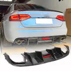 Audi A4 B8 2007–2015 Achterbumper diffuser V2 (voor S4 2009-2012, carbon) foto 9