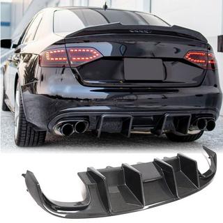 Achterbumper diffuser V2 (voor S4 2009-2012, carbon) foto 1