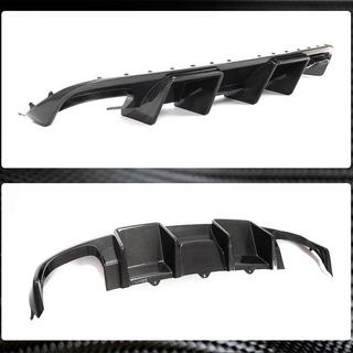 Achterbumper diffuser V1 (voor S4 2009-2012, carbon) foto 2