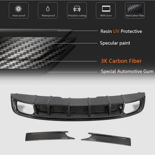 Achterbumper diffuser (voor S4 2017-2020, carbon) foto 3