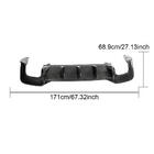 Audi A5 2016–2025 Achterbumperdiffuser V2 (voor S-Line 2021-2025, carbon) foto 3