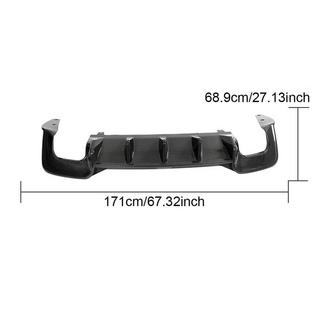 Achterbumperdiffuser V2 (voor S-Line 2021-2025, carbon) foto 3