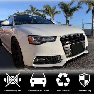 Voorbumper lipspoiler Lip V1 (voor S-Line 2012-2015, carbon) Audi A5 2007–2015 foto 2
