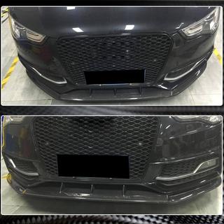 Voorbumper lip Lip V4 (voor S-Line 2012-2015, carbon) Audi A5 2007–2015 foto 3