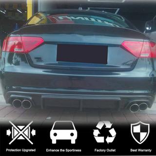 Achterbumper diffuser V3 (voor S-Line 2012-2015, carbon) Audi A5 2007–2015 foto 2