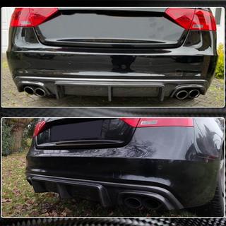 Achterbumper diffuser V3 (voor S-Line 2012-2015, carbon) Audi A5 2007–2015 foto 4