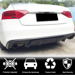 Achterbumper diffuser V2 (voor S-Line 2012-2015, carbon) Audi A5 2007–2015 foto 2
