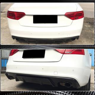 Achterbumper diffuser V2 (voor S-Line 2012-2015, carbon) Audi A5 2007–2015 foto 3
