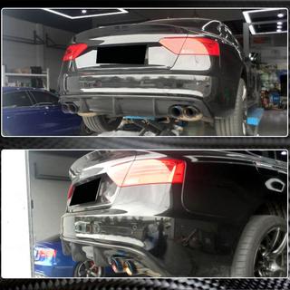 Achterbumper diffuser V1 (voor S-Line 2012-2015, carbon) Audi A5 2007–2015 foto 3