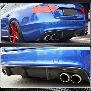 Achterbumper diffuser V1 (voor S-Line 2012-2015, carbon) Audi A5 2007–2015 foto 4