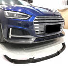 Audi A5 2016–2025 Front bumper lip (voor S-Line coupe/cabriolet 2016-2020, carbon) foto 1