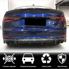 Audi A5 2016–2025 Achterbumper diffuser V2 (voor S-Line 2016-2020, carbon) foto 4